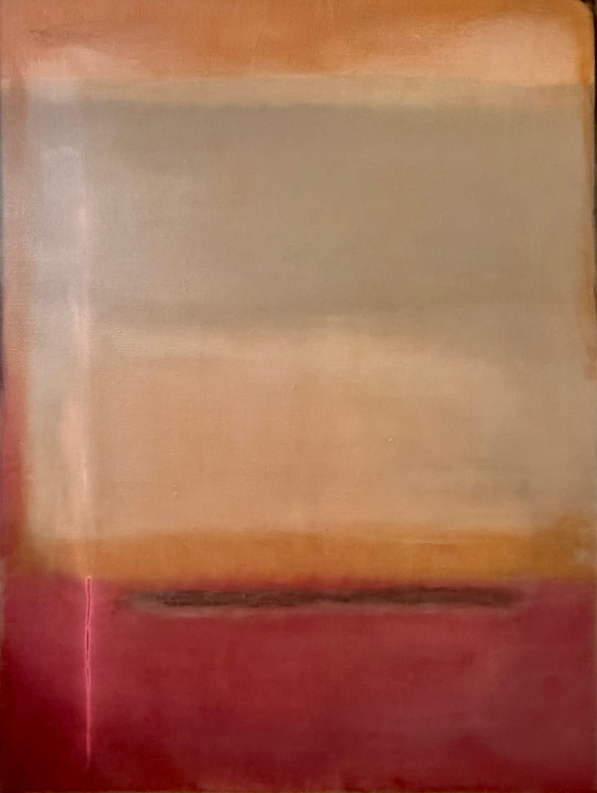 September 1 (2026) — abstract painting by Los Angeles–based contemporary artist Todd Williamson; Oil on linen. 48 × 36 in.