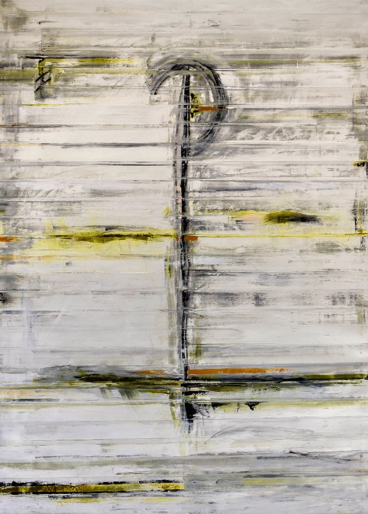Processional #3 Alexandra (2018) — abstract painting by Los Angeles–based contemporary artist Todd Williamson; Oil on canvas. 84 × 60 in.