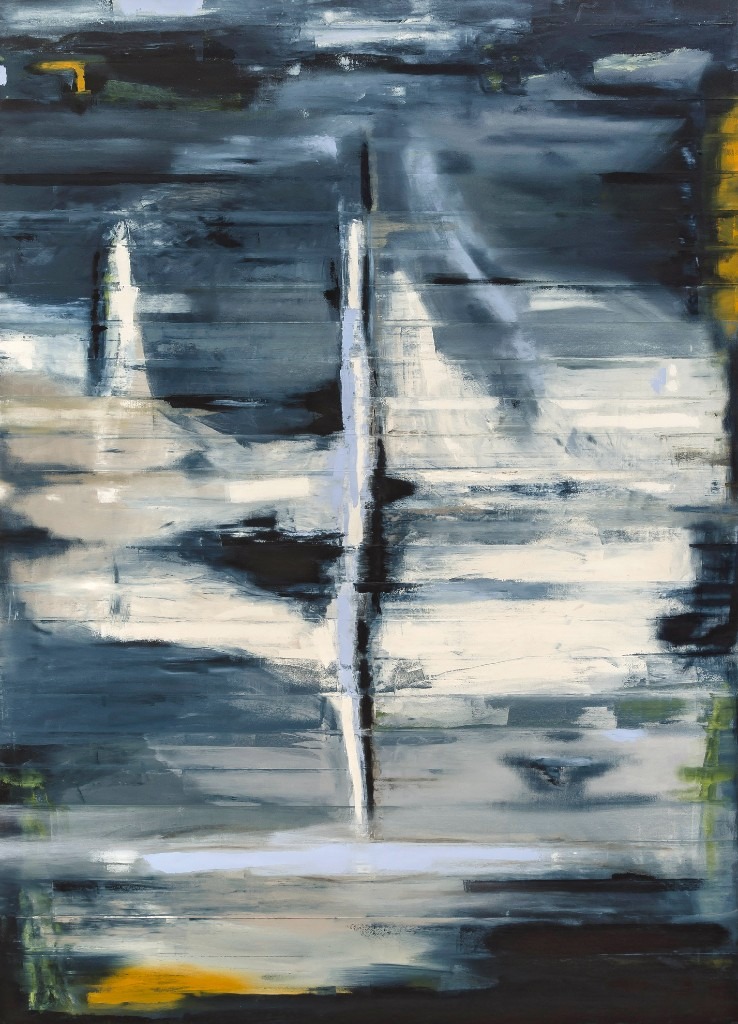 Processional #4 Elon (2019) — abstract painting by Los Angeles–based contemporary artist Todd Williamson; Oil on canvas. 84 × 60 in.
