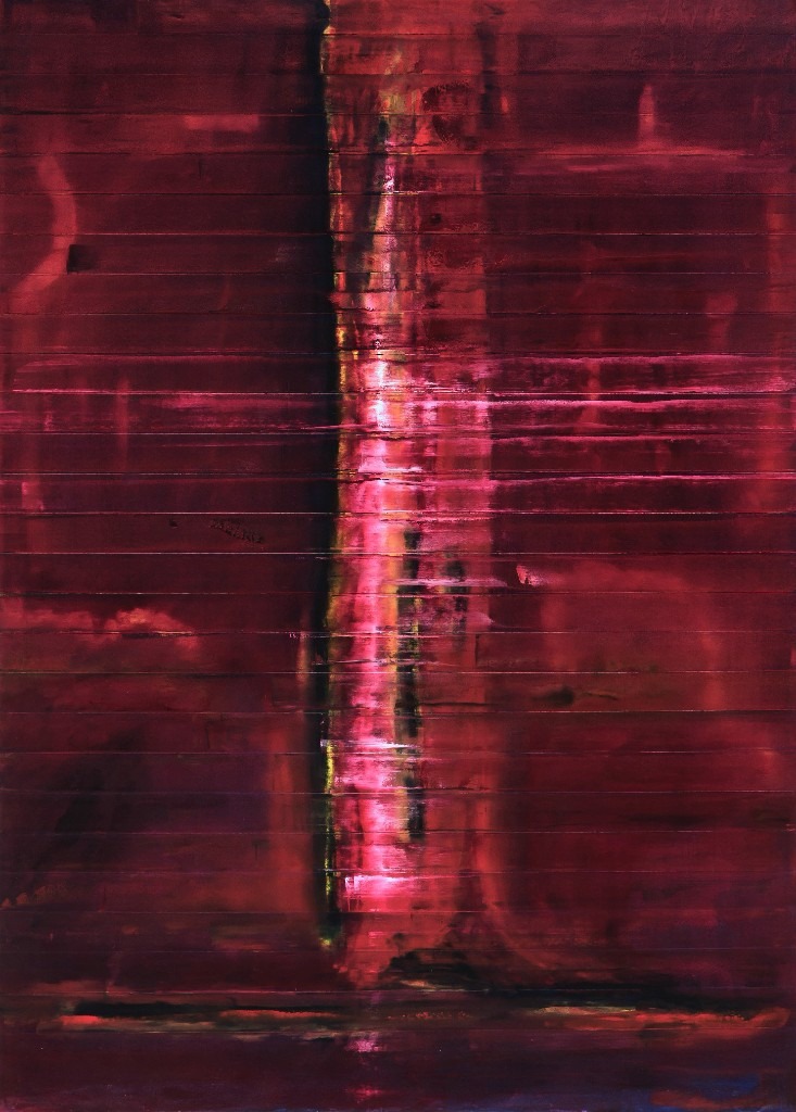 Processional #8 Oprah (2019) — abstract painting by Los Angeles–based contemporary artist Todd Williamson; Oil on canvas. 84 × 60 in.