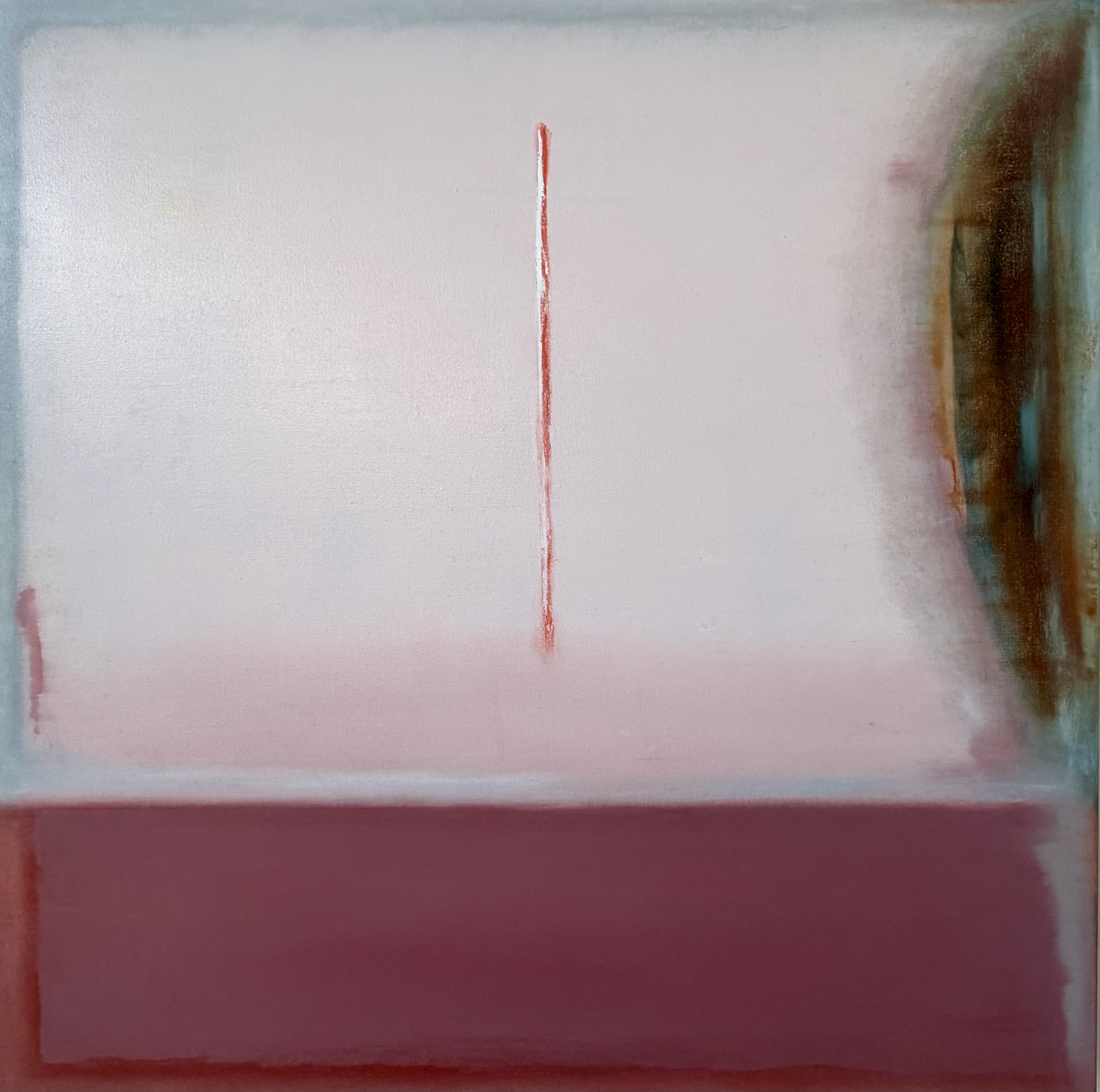 Quiet Glow (2026) — abstract painting by Los Angeles–based contemporary artist Todd Williamson; Oil on linen. 36 × 36 in.