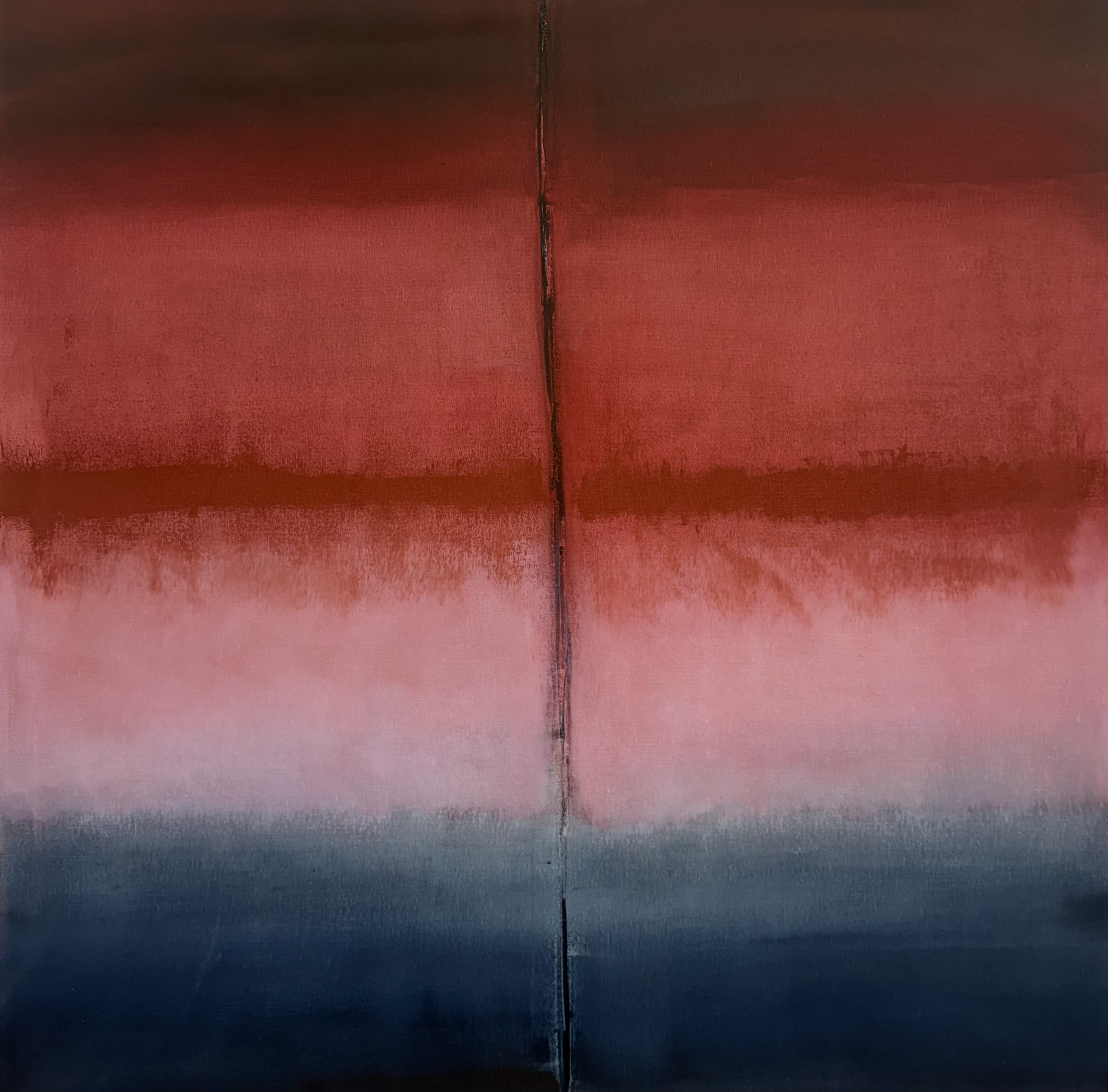 Remaining Light (2026) — abstract painting by Los Angeles–based contemporary artist Todd Williamson; Oil on linen. 36 × 36 in.