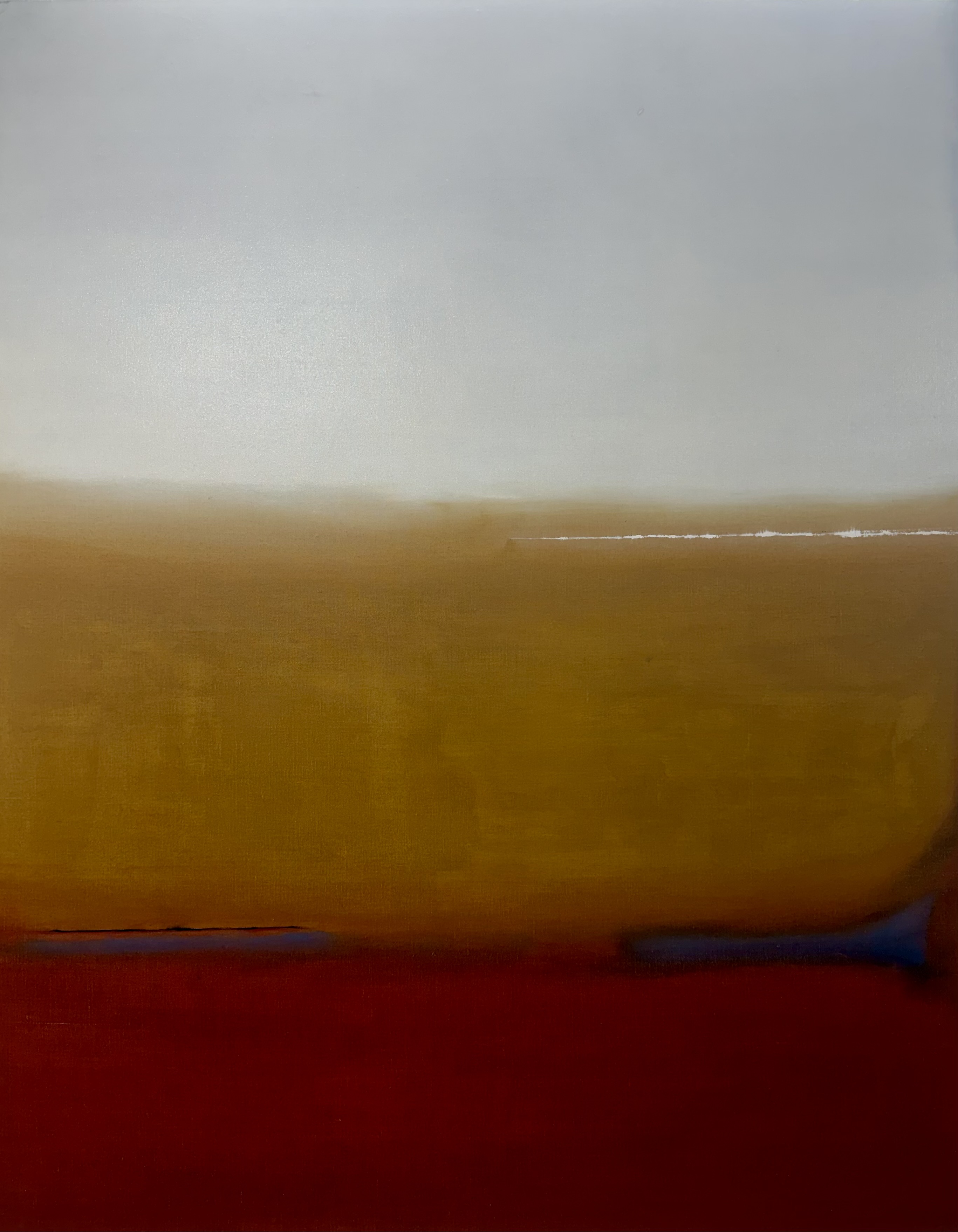 Still Becoming (2026) — abstract painting by Los Angeles–based contemporary artist Todd Williamson; Oil on linen. 60 × 48 in.