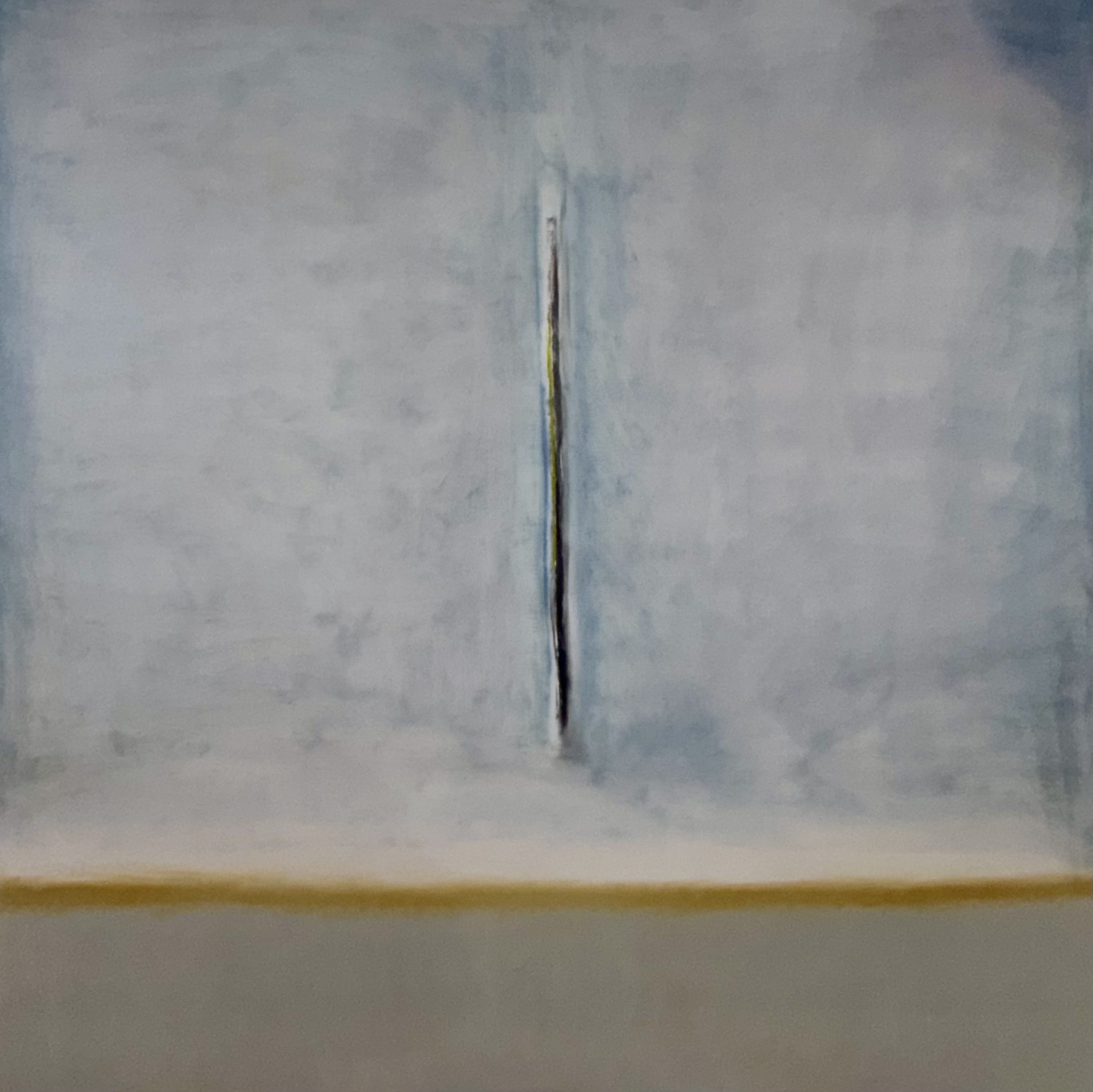 Still and somewhat settled (2026) — abstract painting by Los Angeles–based contemporary artist Todd Williamson; Oil on canvas. 121 × 121 cm.